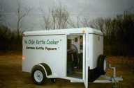 Ye Olde Kettle Cooker - Trailer Package showing side door access